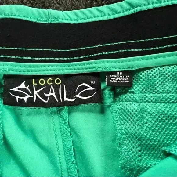 Loco Kaile- Men’s Swim Board Shorts- Teal- 36 - Picture 2 of 8